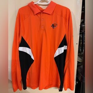 Reebok BC Lions CFL Men's Polo Long Sleeve Shirt Playdry